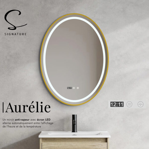 Miroir LED Elégance - AURELIE